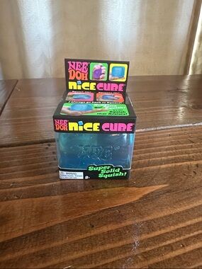 Sensory blue Needoh nice cube toy